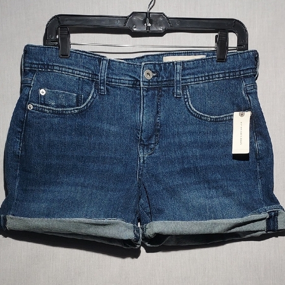 NWT Pilcro And The Letterpress‎ Anthroplogie Slim Boyfriend Denim Shorts Size 29 - Picture 1 of 5